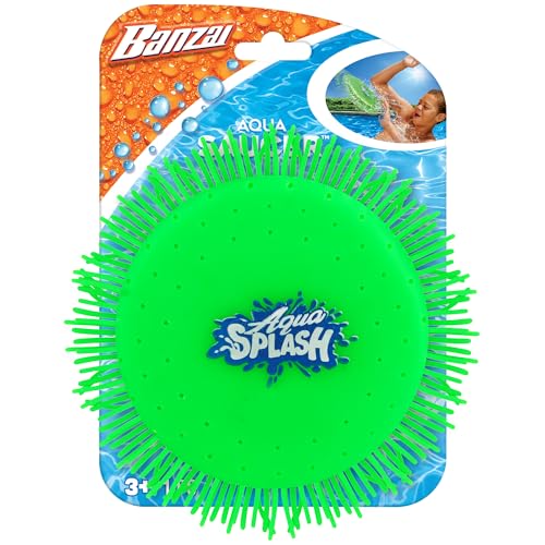 Banzai Green Aqua Saucer Pool Toy 5' Disk (Soak It and Throw It)