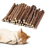 Adiwo Bâtons d'herbe à Chat, 32pcs Bâtons à Mâcher pour Chats, Herbe à Chat Séchée...