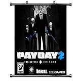 Happiness tree anime poster Payday 2 Game Fabric Wall Scroll Poster (16) Inches WP]