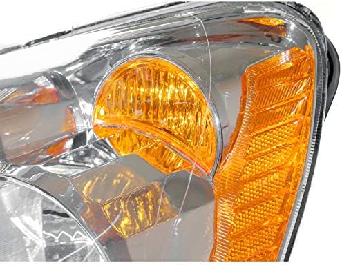 Replacement Headlight Headlamp Lamp Chrome Driver Side For 2005-2006 Honda CR-V CRV