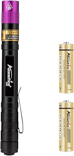 Miniatura 7 de ALONEFIRE SV64 Mini 3W Linterna UV 365nm Portátil Ultravioleta Luz Negra Muy Pequeña para Minerales, Detector de Orina de Mascotas, Detección de
