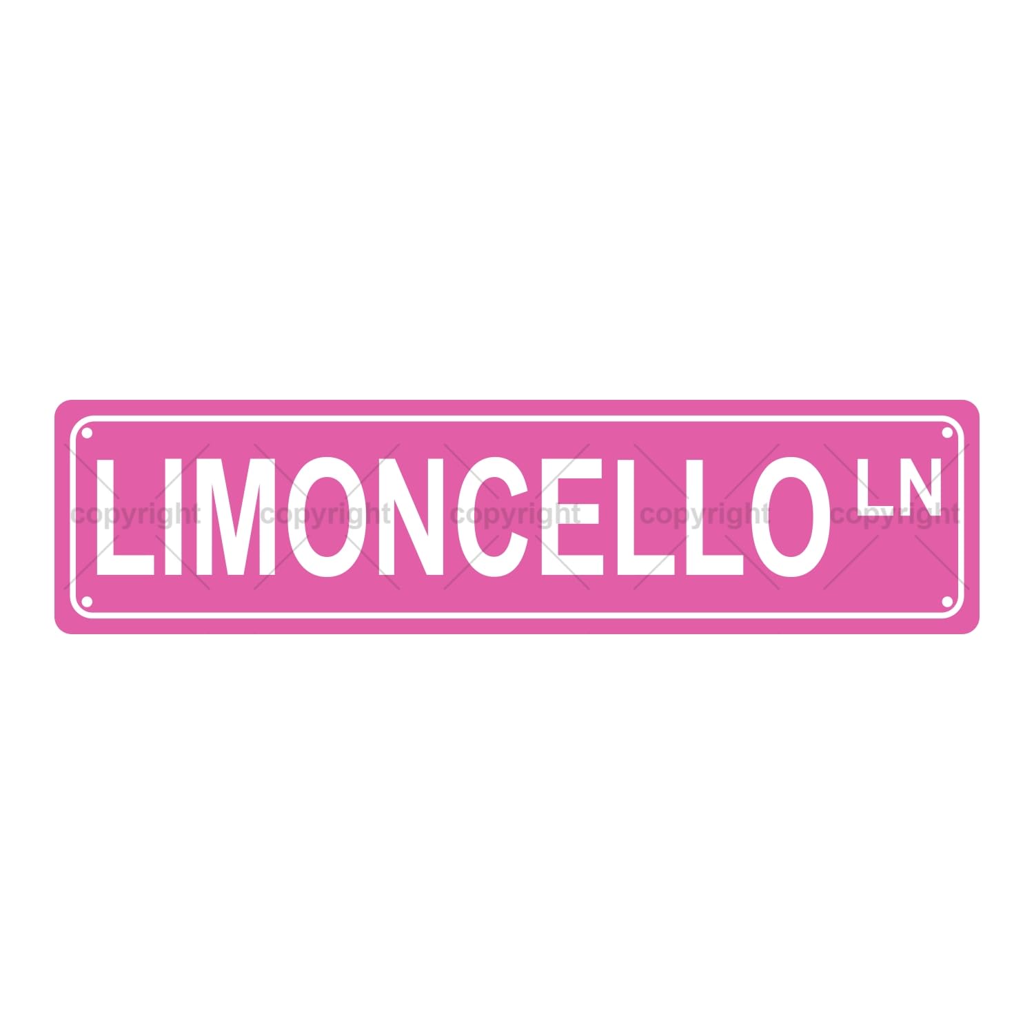 Limoncello LN Wine Metal Tin Street Sign Bar Cafe Garage Cave Home Room Wall Bathroom Farmhouse Garden Porch Patio Decor,4x16 Inch