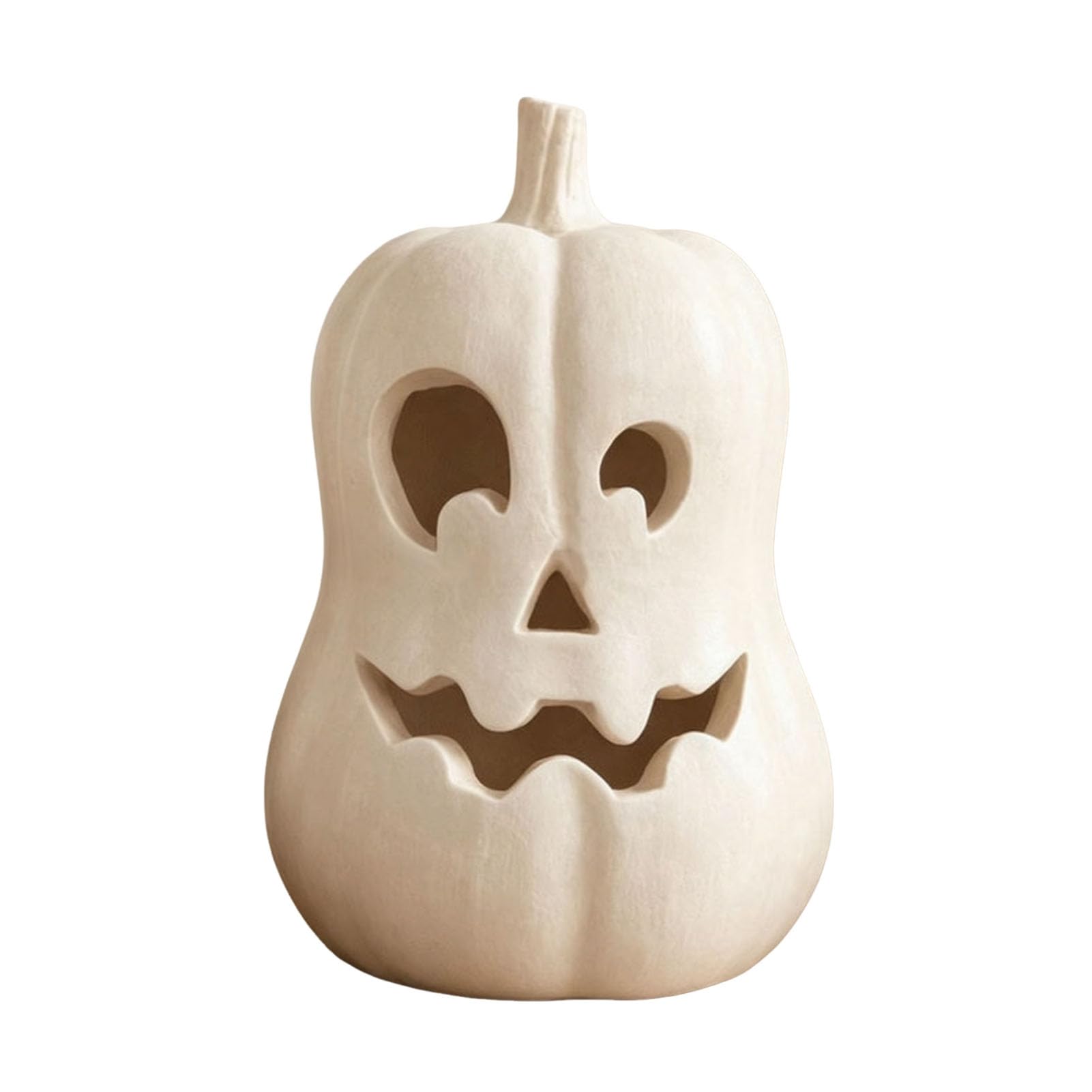 sugerou Halloween Pumpkin Light, Resin LED Ornament for Tabletop Decor