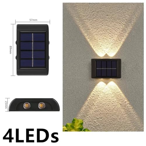 Aplique solar de diseño elegante con luz calida decorativa vertical para fachadas 2
