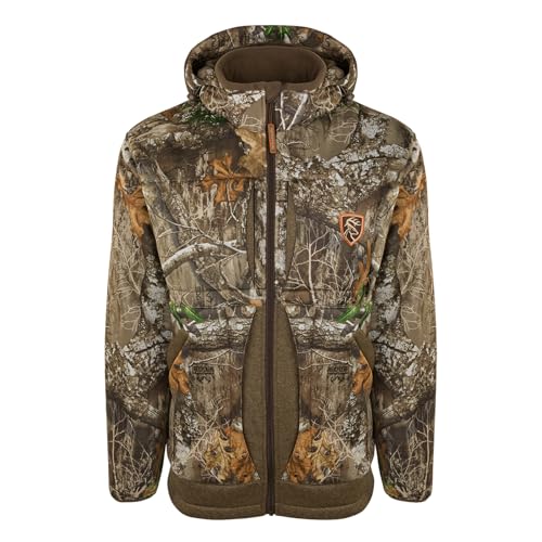 Drake Waterfowl Stand Hunters Silencer Jacket with Agion Active, Realtree Edge, X-Large