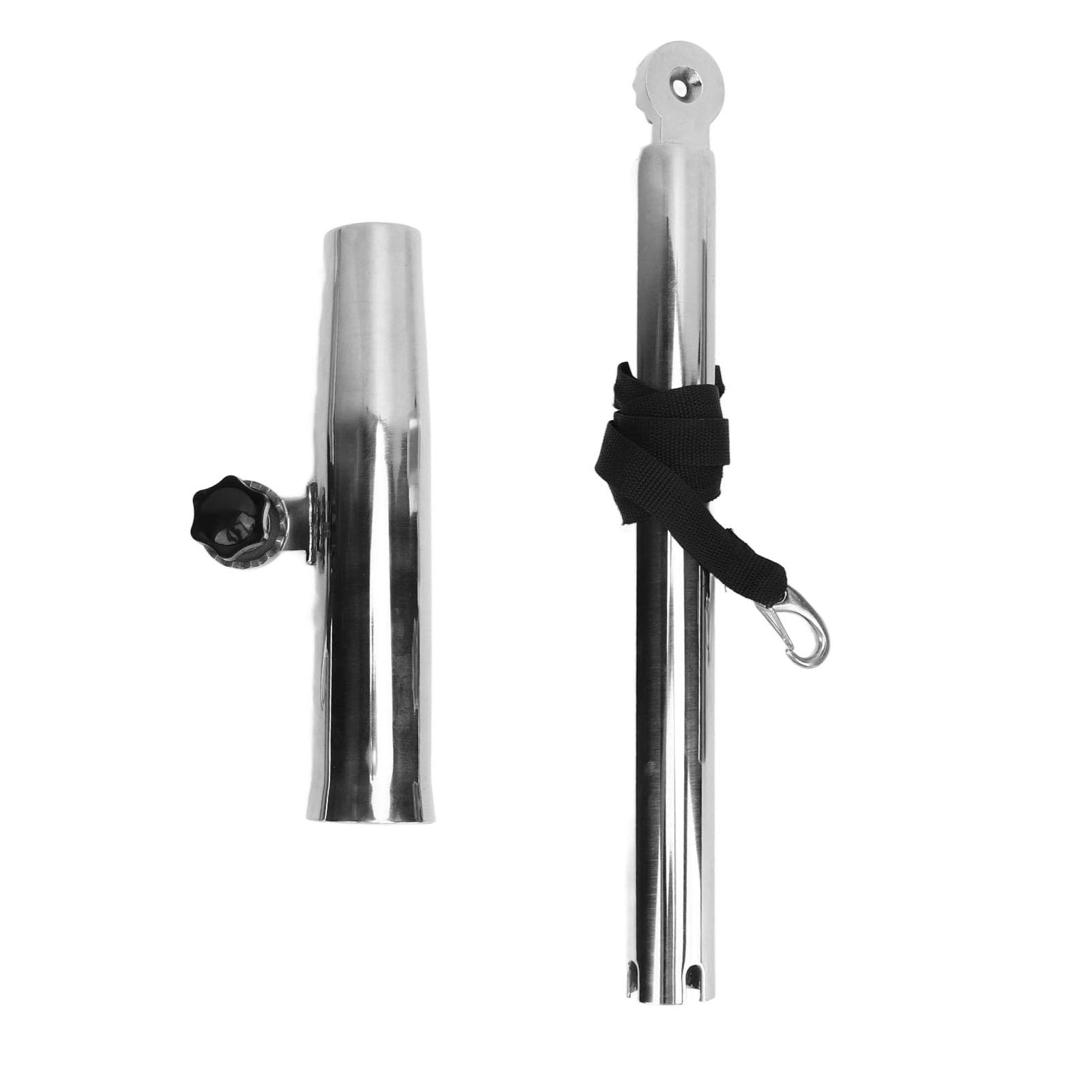 Kikumi Soporte para Caña Elegante con Estabilizador, Soporte para Caña Elegante con Estabilizador Ajustable, Resistente, Resistente Al Desgaste de 1 a 5/8 Pulgadas para Yates y Barcos