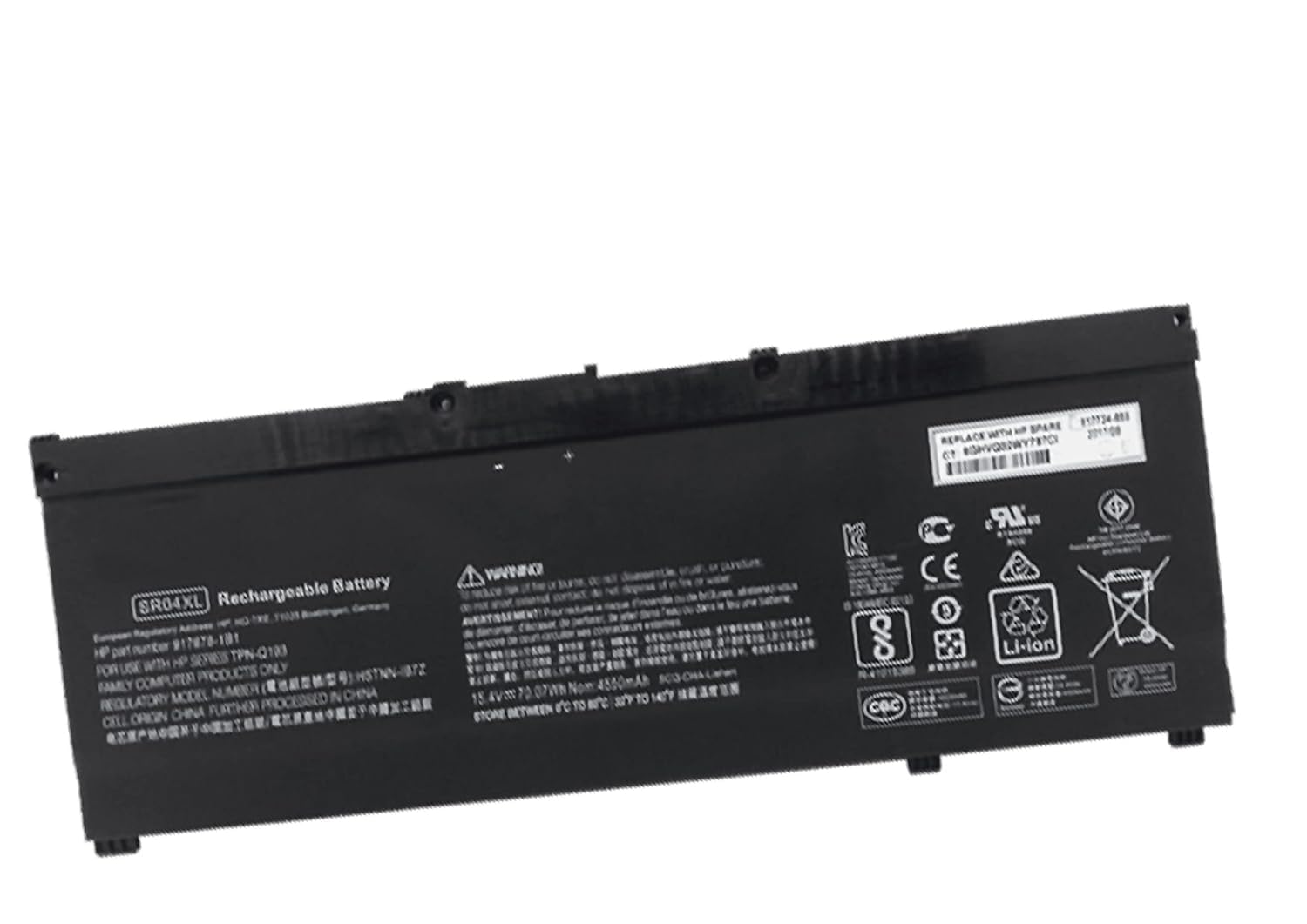 SR04XL ULTRAZONE Laptop Battery Compatible for HP 917724-855, HSTNN-1B7Z, HSTNN-IB7Z, SR04070XL, SR04070XL-PL, SR04XL, TPN-Q193, SR03XL, Gaming Pavilion 15-CX0000, Omen 15-CE000, Pavilion 15-CB0000, (B0D8QFQF19) Amazon Price History, Amazon Price Tracker