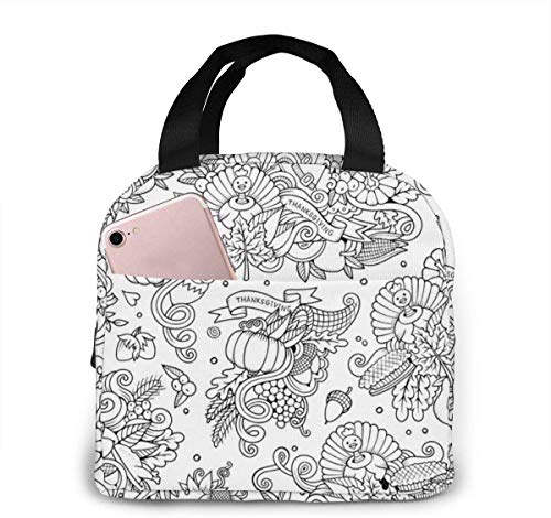 Bolsa de almuerzo  Caja de aislada  Bolsas de aisladas portátiles de Acción de Gracias