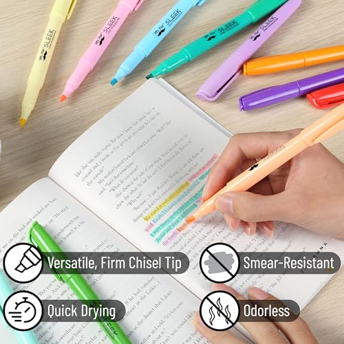 Mr. Pen- Pastel Highlighters, 12 Pack, Assorted Colors, Fast Dry, Highlighter Pastel, Set, Bible Journaling Highlighter, Marker