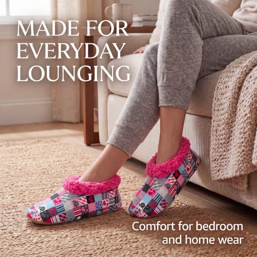 Image of Cozylook Fuzzy Slippers for Women Indoor Soft Sole Slipper Socks | Warm plush feel, non slip grippers, easy step-in, flexible bottom, bedroom and home wear