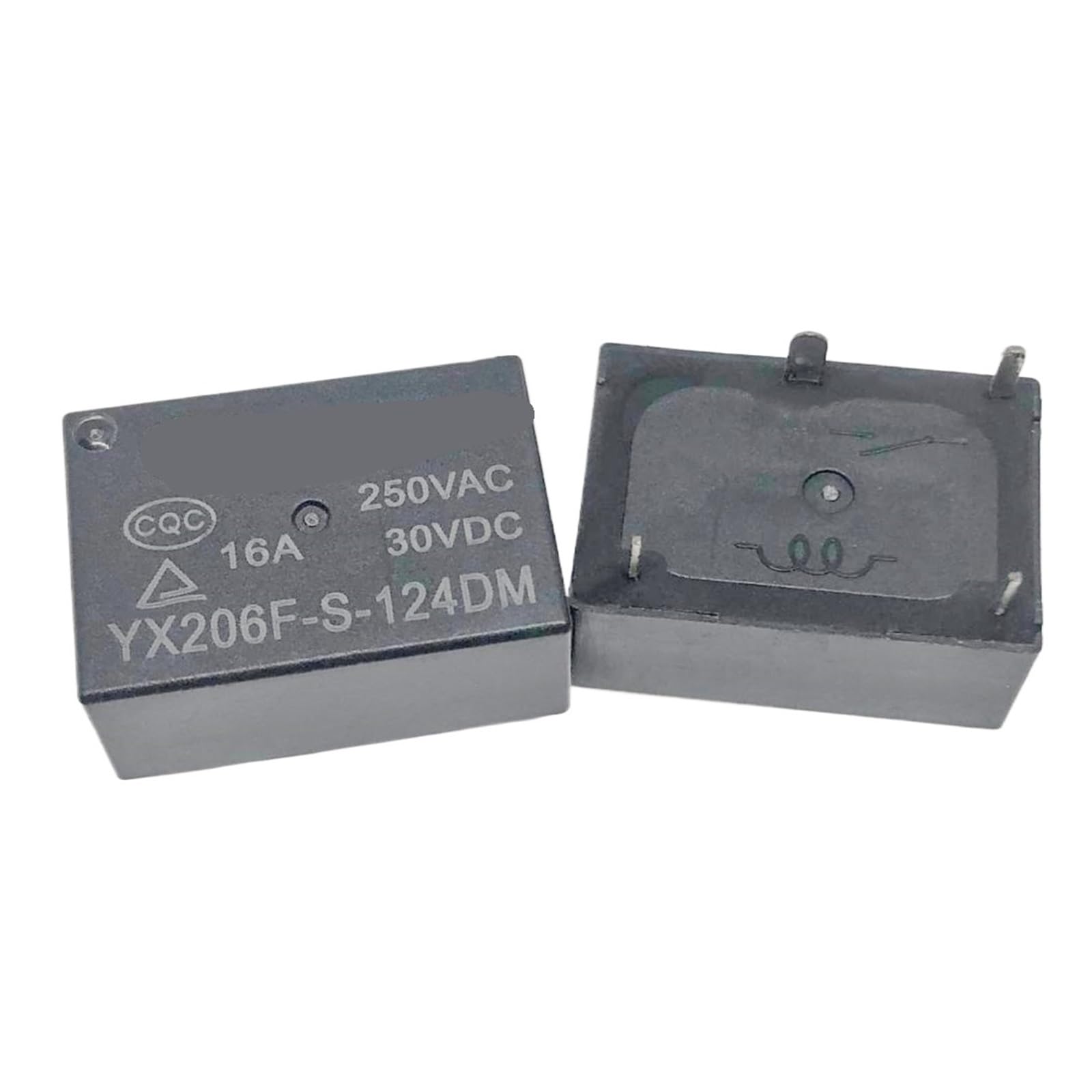 PKNVKZIDK 1pc YX206F-S-124DM 24V (7520A-24V/12V-16A) Relay 4pins