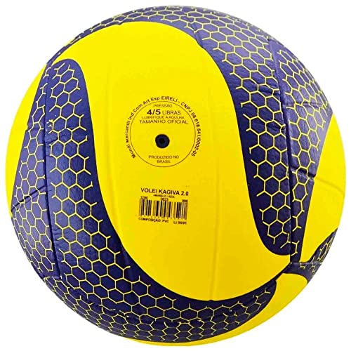 Topper Bola Kagiva Vôlei 2.0, Amarelo/Azul