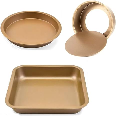 Amazon Nasof ピザ焼き トレー 円形活底 ロック ケーキ型 スクエア焼き型ベーキングトレイ 焙煎シフォンケーキ焼型 オーブン ベーキングツール スーツ 炭素鋼 耐熱皿 ホームキッチン用 ３サイズ 日本語説明書付包装 ケーキ型 オンライン通販