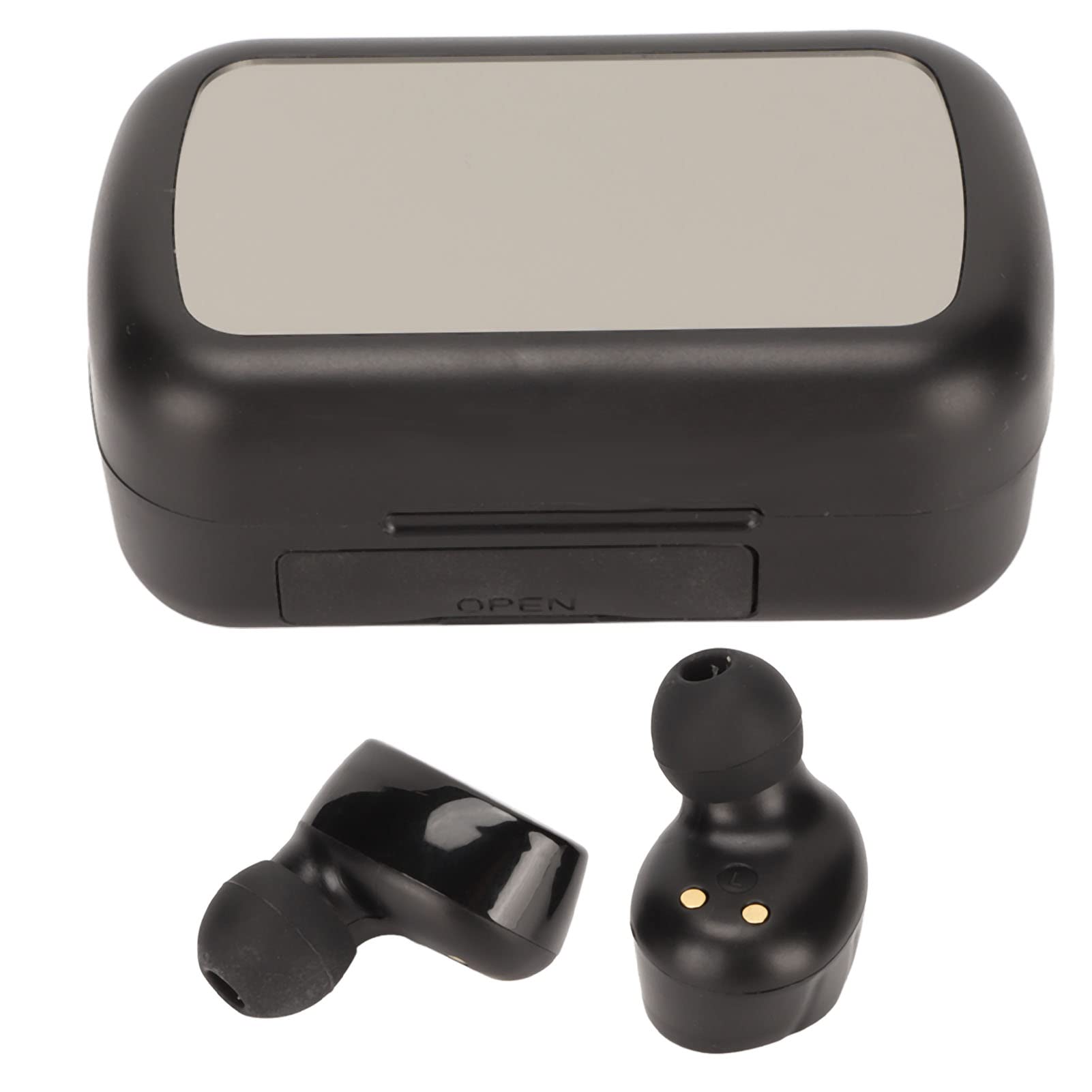 Earbuds Bluetooth5.3 Headphones, Noise Cancelling Earbuds with Charging Case, IP54 Waterproof 9D Surround Sound Acc and SBC Dual Sound Decoding, for Running Workout Gym