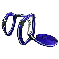Rogz Alleycat Reflective Cat Harness Purple Small with Variable Load Safety Release Buckle