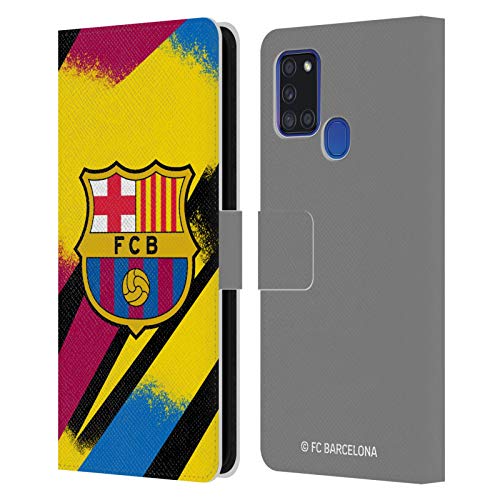 Coque Samsung Galaxy A21s FC Barcelone Portefeuille au Quotidien