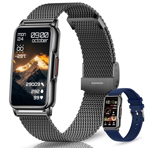 Smartwatch Uomo Donna, 1,47' HD 126+ Sportive Orologio Smartwatch con Notifiche Bluetooth, Pedometro, Monitoraggio del Sonno, Cardiometro SpO2, Fitness Tracker Impermeabile IP68 per Android/iOS