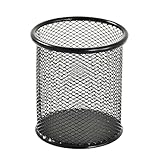 FLORISCA Pen-Pencil Desk Holder Round Metal Mesh Office Desk Table Tool Organizer Pen, Pencil Holder for Office, Home and Study Table(Set of 1 Pcs)