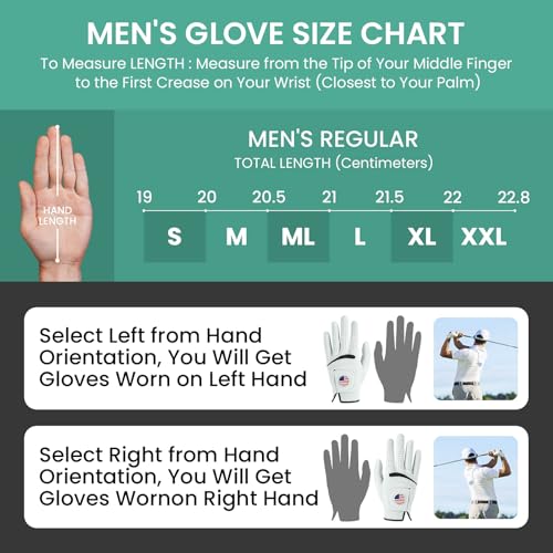 Guantes de golf de cuero de alta flexibilidad para caballeros 5