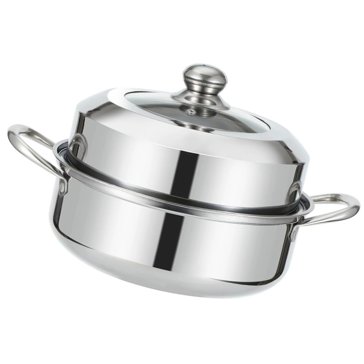 Cuiseur vapeur en acier inoxydable double couche pour cuisine maison saine