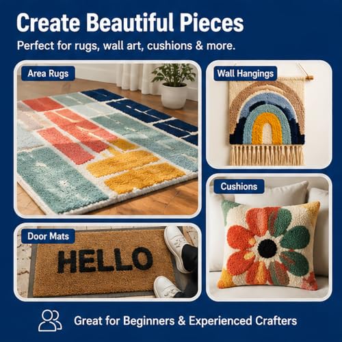 Máquina para tejer alfombras manual: decora y repara tus cojines en casa 4