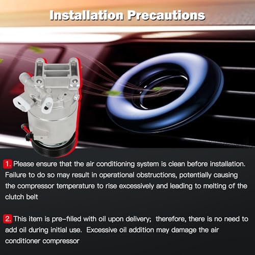 Image of Air Conditioning Compressor for Nissan Maxima Murano Pathfinder Quest 3.5L