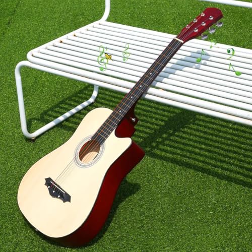 HEFJIAYCIQ 38�C���`/40�C���`/41�C���` �A�R�[�X�e�B�b�N�M�^�[�Z�b�g�A�����f���ރg�b�v �}�z�K�j�[�{�f�B �R���p�N�g�g���x���M�^�[�A���S�ҁE��l���� �{�f�B�o�����X�L���ȃg�[��,Natural wood,40in
