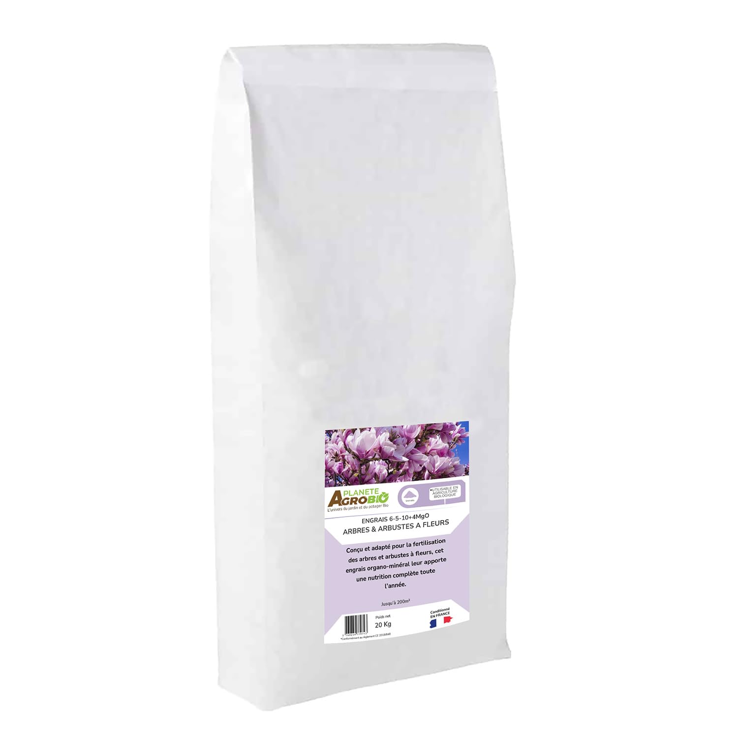 engrais micro granulés 6-5-10 arbres et arbustes 20 Kg
