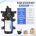 ECO-WORTHY 33-Series Industrial Water Pressure Pump 110V AC 4.0GPM 50PSI RV Fresh Water Diaphragm Pump include Garden Hose Adapters for Irrigation Marine Boat Sprinkler Faucet