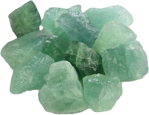 Weryerker Piedra cruda a granel de 1 libra, piedra de cristal áspera para cabing, vaso, corte, pulido, envoltura de alambre, minería de gemas,