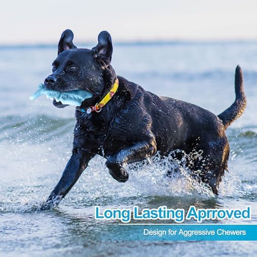 PETSTA Dog Chew Toys for Aggressive Chewers, Durable Dog Toys for Large Dogs, Heavy Duty Dog Toys/Large Dog Toys/Indestructible Dog Toys, Tough Dog Toys for Medium/Large Dogs Breed (New 4 Pack) — view 5