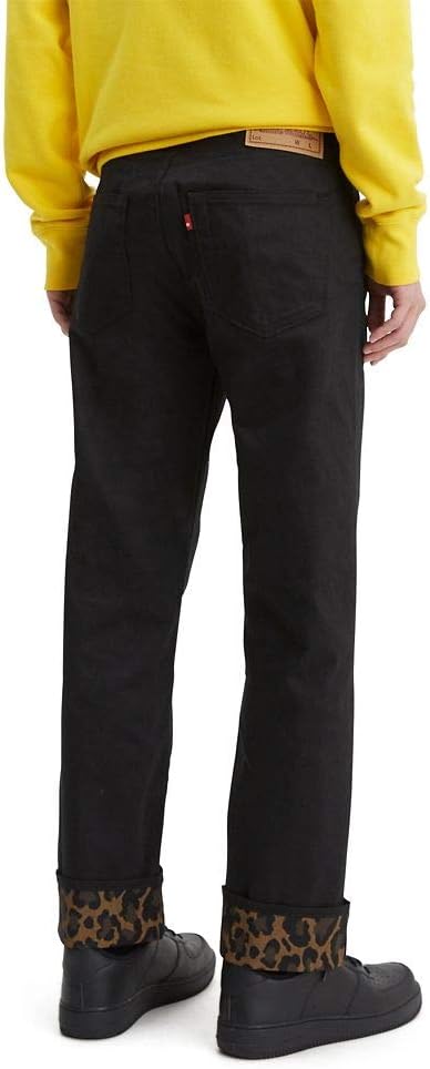 Levi's Men's 501 Original Shrink-to-Fit Jeans (Legacy) Standard 42W x 34L Bubble Cheetah Monks Robe Cuff - Stf