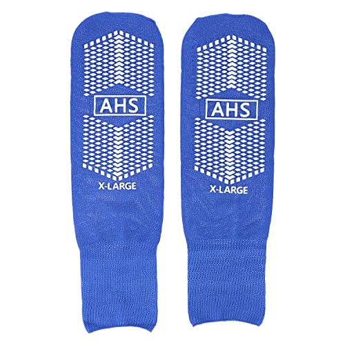 Ahs American Hospital Supply Anti-Slip Hospital Socks Assorted Colors Knit Grip Socks With Elastic Cuff | X-Large | Bariatric (Yellow, Blue, And Gray) 6 Pairs Of Grippy Socks #TOP2
