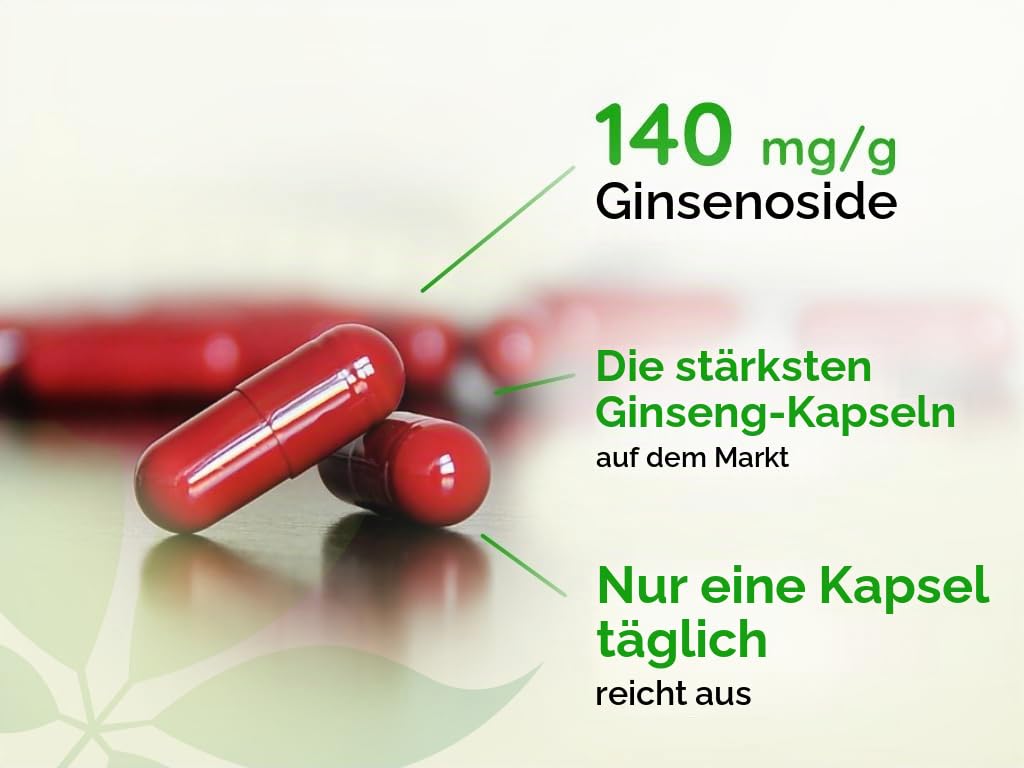 Fermentiertes Koreanisches rotes Ginseng Capsule F 60 Kapseln (2 Monate Behandlung)