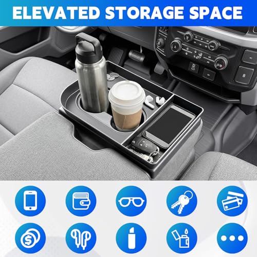 Organizador de Consola con Portavasos Compatible Ford F150 y F250-F550 miniatura 5