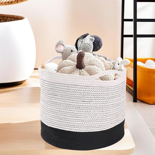 Image of Kuber Industries Pack of 4 Foldable 18 Inch Laundry Basket for Clothes Bedroom & Living Room | Durable Toy Storage Basket for kids & children | Cloth Bins for Washing Machine | Blue & Black