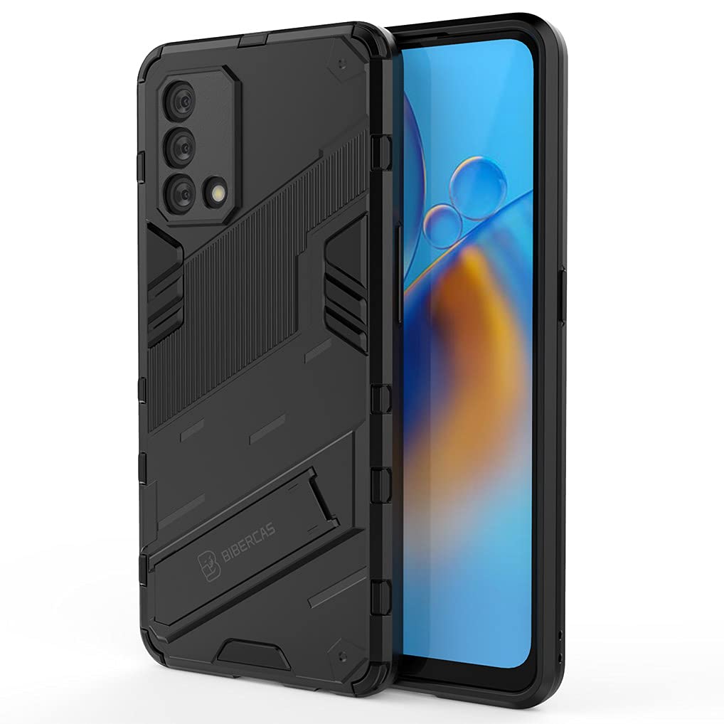 Custodia Per Oppo A74 4G ILING - Vetro Temperato Posteriore + Paraurti In TPU - Blu, Antiurto, Ultra Sottile, Ricarica Wireless - 3