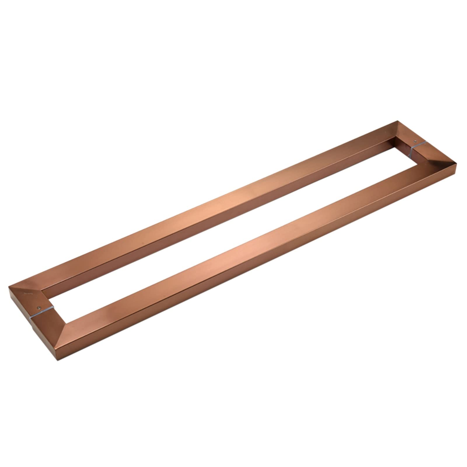 Poignée de porte en acier inoxydable or rose 80 cm, quincaillerie luxe pour restaurant