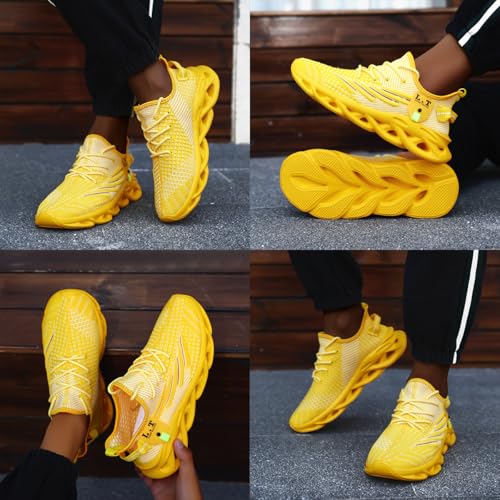 Image of EGMPDA Mens Shoes Running Slip On Tennis Walking Shoes Lightweight Breathable Sneakers for Gym Work Casual Soft Sole Trainers Non Slip Athletic Footwear