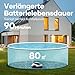 AIPER Poolroboter, Kabelloser Poolsauger Akku, 90 Minuten Reinigungszeit, Automatische Reinigung mit Selbsteinparkfunktion, Kompakter und Leichter Poolreiniger Ideal für Oberirdische Pools