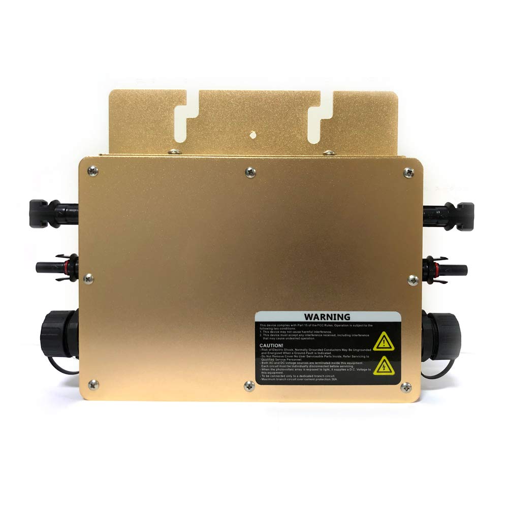 Inverter Solare Digitale WVC-600W IP65 Impermeabile, MPPT, 600W, 22-50V DC, 2.3kV AC, 99% di Efficienza, 1 Unità