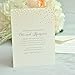 Gartner Studios Gold Foil Dots Print-at-Home Wedding Invitation Kit, Includes Response Cards, Cream White, 5” x 7” and 3.5” x 5”, Set of 50, 14279