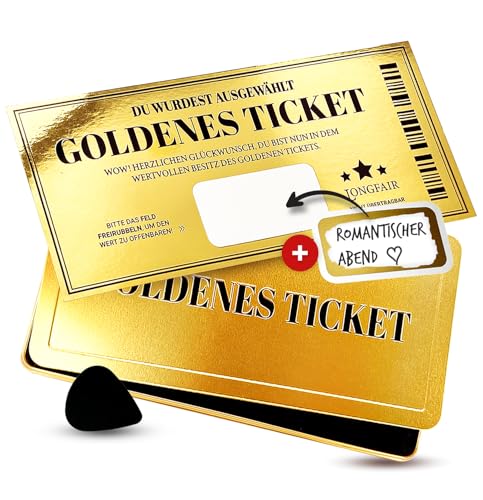 Het gouden ticket - personaliseerbare cadeaubon