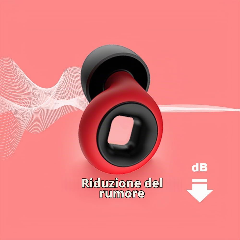 Artvive - Tappi per le orecchie da moto, silenziosi del vento, tappi per le orecchie per dormire per la notte e 4 misure in XS/S/M/L, C