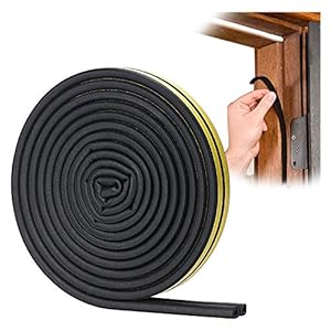 YOUSHARES Door Weather Strip – Draught Excluder for Doors Self Adhesive Foam Draft Excluder for Windows Door Insulation…