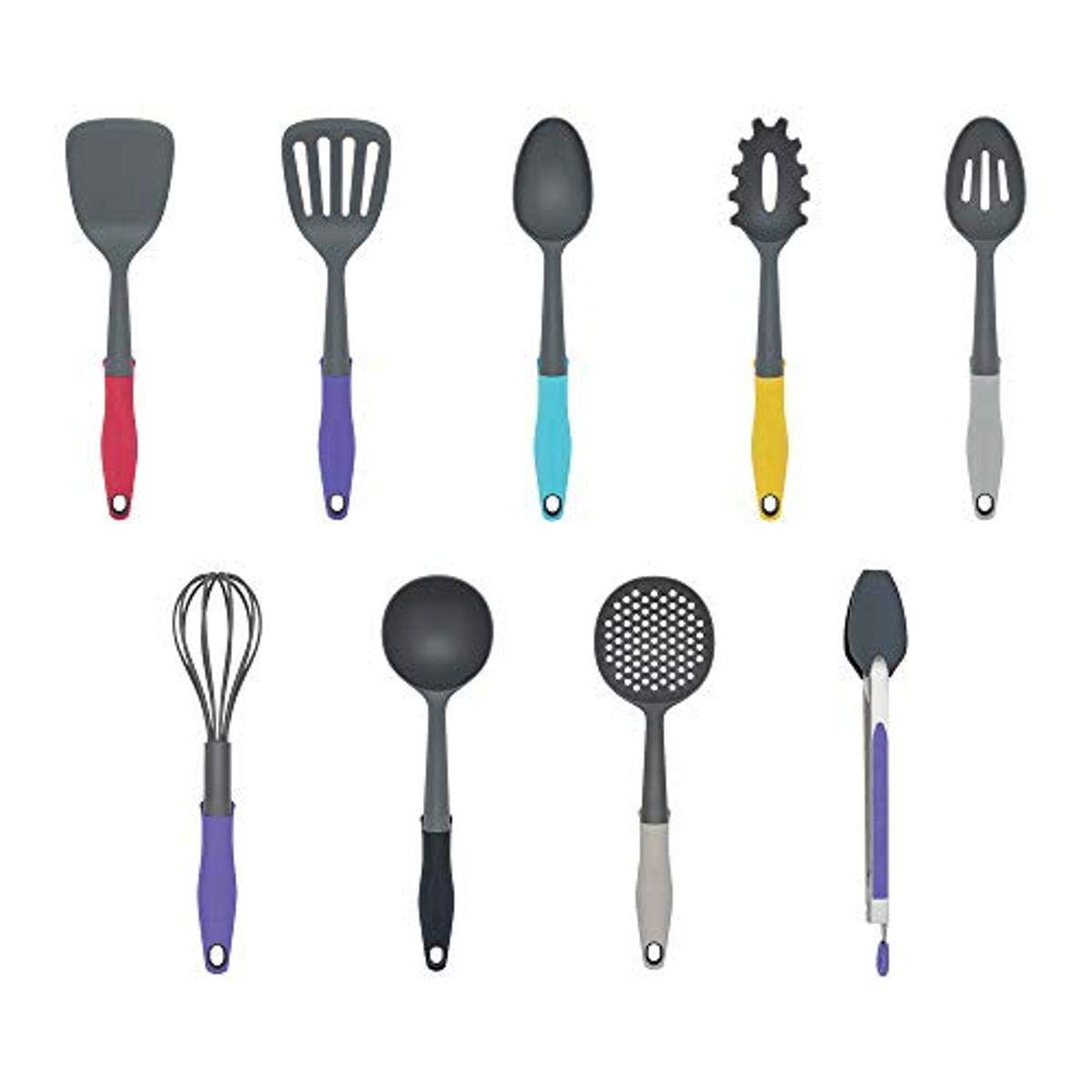 Frigidaire 11FFTOOL02 ReadyCook Utensils, 9-Piece, Grey, 9 Pieces