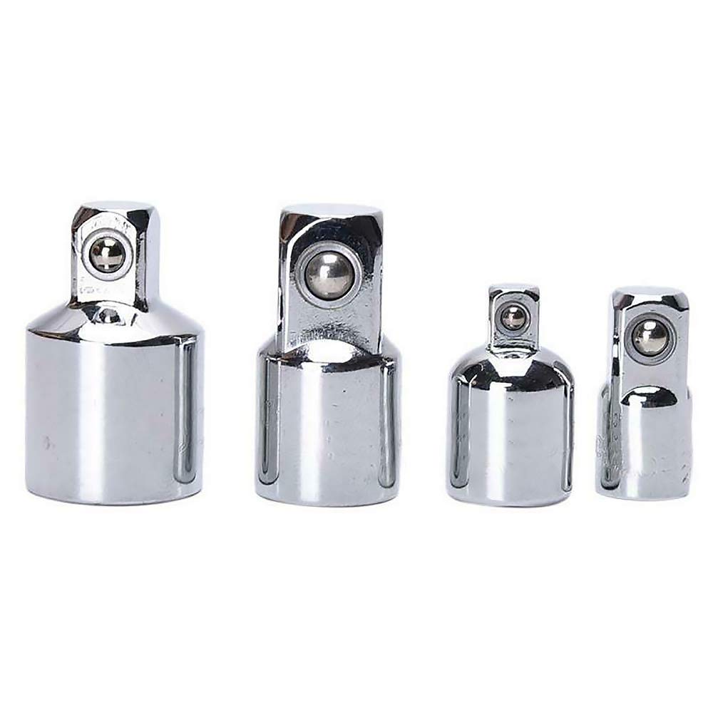 Dianrui 4-tlg. Steckschlüssel-Adapter-Set | 1/4“, 3/8“, 1/2“ | Schwarz | Für Auto & Bau