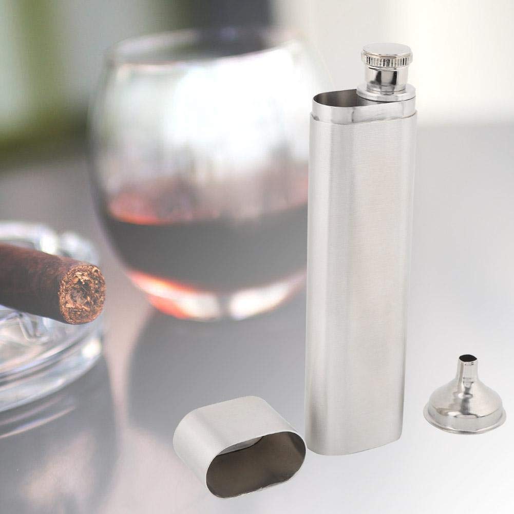 Custodia da viaggio con due tubi in acciaio inox e porta sigari Humidor da viaggio