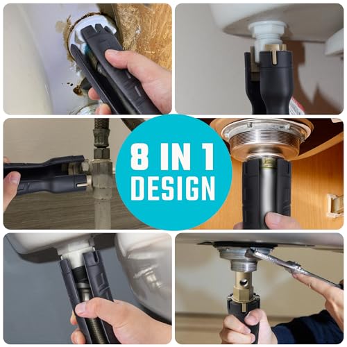 DURATECH Faucet Wrench, Sink Wrench, 8 in 1 Plumbing Wrench, Faucet Installation and Removal Tool for Plumbing Repair - Image 7