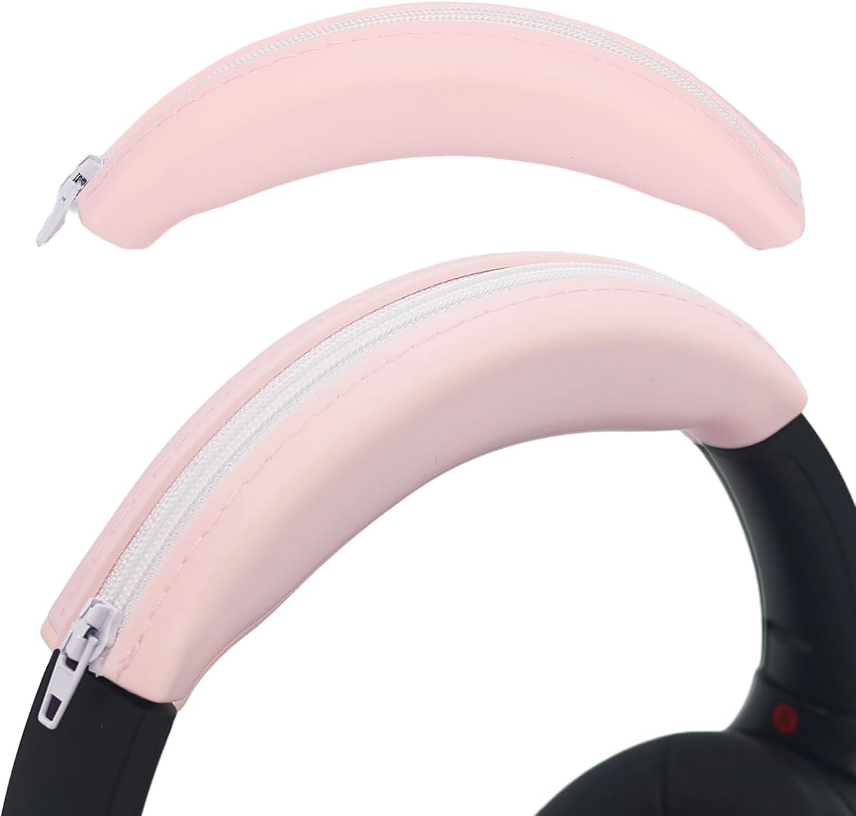 Adhiper Headphone Headband Cover for Sony Soundcore JBL Bose, Custom Pink | Silicone Sweat Cover for Sony WH-1000XM4 XM3 & Soundcore Q45 Q30 Q20 Q20i & JBL Tune 720BT & Bose QuietComfort Series